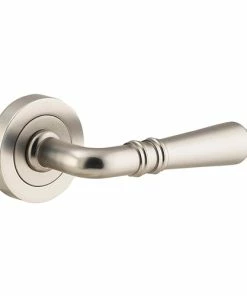 IVER DOOR LEVER SARLAT ROUND ROSE PAIR Door Handles & Levers