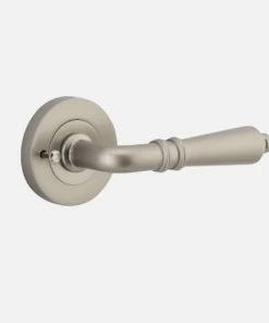 IVER DOOR LEVER SARLAT ROUND ROSE PAIR Door Handles & Levers