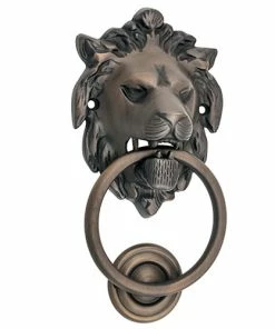 TRADCO LION DOOR KNOCKER D93xP55mm BP103x135mm
