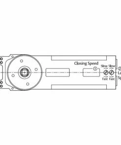 LOCKWOOD 9800 SERIES CONCEALED OVERHEAD TRANSOM DOOR CLOSER Door Closers