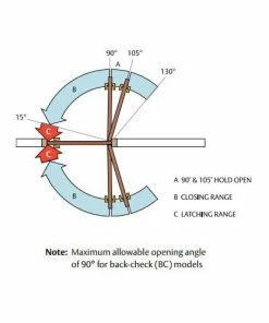 LOCKWOOD 9800 SERIES CONCEALED OVERHEAD TRANSOM DOOR CLOSER Door Closers