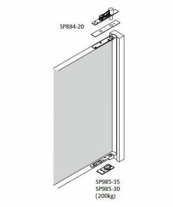 Door Closers LOCKWOOD HEAVY DOOR PIVOT KIT 985-400