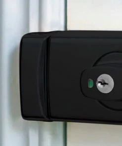 LOCKWOOD 001 DEADLATCH OPEN IN TIMBER STRIKE - MATT BLACK