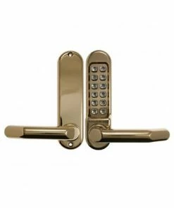 BORG DIGITAL LOCK 5001 POLISHED BRASS Locking Solutions