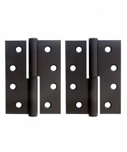 Hinges & Magnets TRIO MATT BLACK LIFT OFF HINGE (PAIR) 85MM X 60MM X 1.6MM