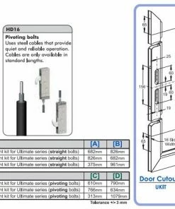 AUSTRAL MULTIPOINT KIT TO SUIT ULTIMATE (UKIT Or HD16) Security Door