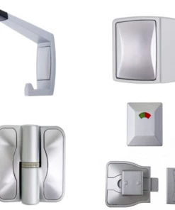 Deals ❤️ METLAM MODA RANGE TOILET PARTITION HARDWARE KIT 🥰 6 METLAM MODA RANGE TOILET PARTITION HARDWARE KIT