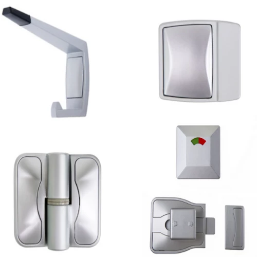 Deals ❤️ METLAM MODA RANGE TOILET PARTITION HARDWARE KIT 🥰 3 METLAM MODA RANGE TOILET PARTITION HARDWARE KIT