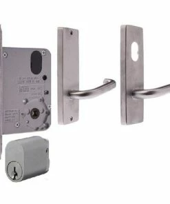 LOCKWOOD DOOR HARDWARE KIT FOR TIMBER DOOR (INC. HINGES, LOCK, HANDLES & CYLINDER) Handles & Hardware