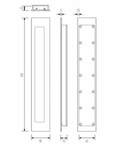 Flush Pulls HALLIDAY AND BAILLIE LARGE FLUSH PULL HB1475