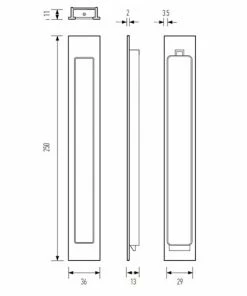 Flush Pulls HALLIDAY AND BAILLIE FLUSH PULL HB665