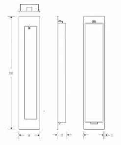 HALLIDAY AND BAILLIE FLUSH PULL HB677