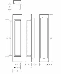Flush Pulls HALLIDAY AND BAILLIE FLUSH D PULL HB678/HB679