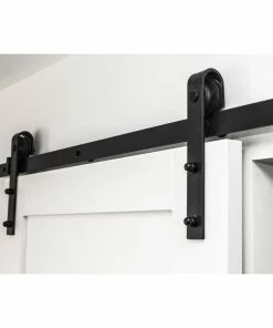 LOCKWOOD OUTLAND TRACK AND HARDWARE KIT 2M/3M BLACK Sliding Door