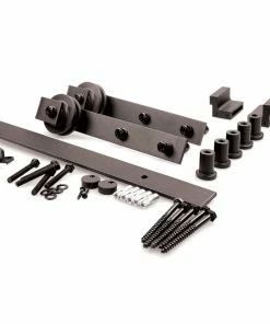 LOCKWOOD OUTLAND TRACK AND HARDWARE KIT 2M/3M BLACK Sliding Door