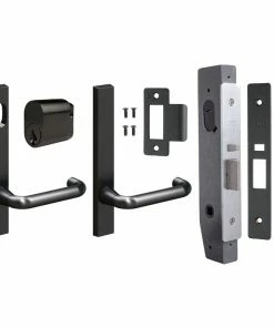 LEGGE L95MFS NARROW MORTICE LOCK KITS IN MATT BLACK Door Hardware Kits