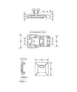 METLAM SLIDE INDICATOR BOLT - MODA LOCK Toilet & Partition Hardware