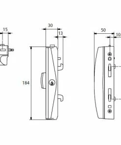 Locking Solutions LOCKWOOD ONYX PATIO SLIDING DOOR LOCK