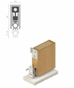 RAVEN AUTOMATIC BOTTOM DOOR SEAL RP8SI (CLEAR ANODISED) Door Seals