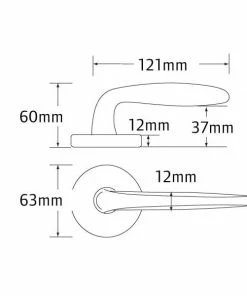 SCHLAGE GRANDE SERIES LEVER SET - DIVA