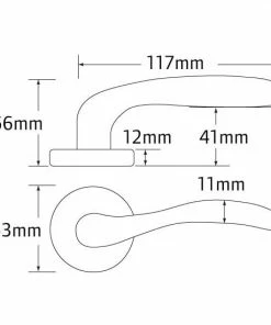 SCHLAGE GRANDE SERIES LEVER SET - MILA