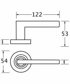 SCHLAGE GRANDE SERIES LEVER SET - ALBA Door Handles & Levers