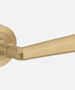 Door Handles & Levers IVER DOOR LEVER COPENHAGEN ROUND ROSE BACKPLATE