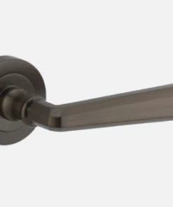 Door Handles & Levers IVER DOOR LEVER COPENHAGEN ROUND ROSE BACKPLATE