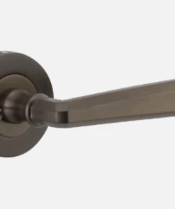 Door Handles & Levers IVER DOOR LEVER COPENHAGEN ROUND ROSE BACKPLATE