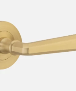 Door Handles & Levers IVER DOOR LEVER COPENHAGEN ROUND ROSE BACKPLATE