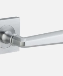 Door Handles & Levers IVER DOOR LEVER COPENHAGEN SQUARE ROSE BACKPLATE