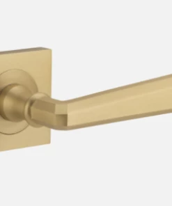Door Handles & Levers IVER DOOR LEVER COPENHAGEN SQUARE ROSE BACKPLATE