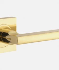 IVER DOOR LEVER BALTIMORE SQUARE ROSE BACKPLATE Door Handles & Levers