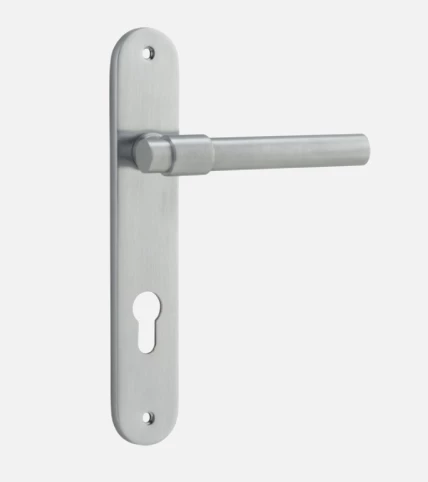Budget π Door Handles & Levers IVER DOOR LEVER HELSINKI OVAL BACKPLATE β 7 Door Handles & Levers IVER DOOR LEVER HELSINKI OVAL BACKPLATE