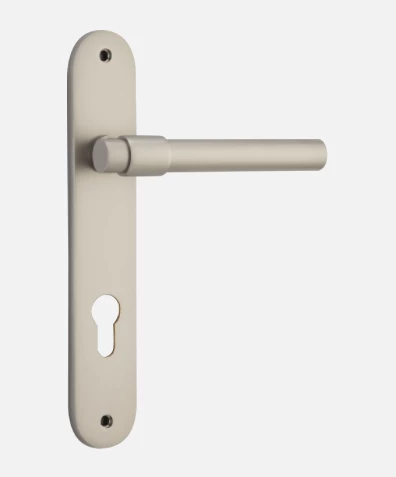 Budget π Door Handles & Levers IVER DOOR LEVER HELSINKI OVAL BACKPLATE β 1 Door Handles & Levers IVER DOOR LEVER HELSINKI OVAL BACKPLATE