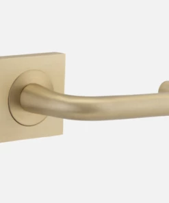 IVER DOOR LEVER OSLO SQUARE ROSE Door Handles & Levers