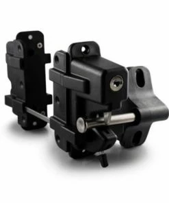 TRIO DOUBLE SIDED LOCKABLE GRAVITY LATCH WITH EXTENDED SPINDLE DPG300