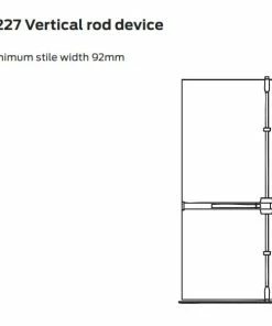 VON DUPRIN 22 SERIES VERTICAL ROD EXIT DEVICE Panic Exit Devices
