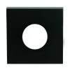 LOCKWOOD VELOCITY SMALL ROSE SQUARE TRIM ESCUTCHEON (MATT BLACK)