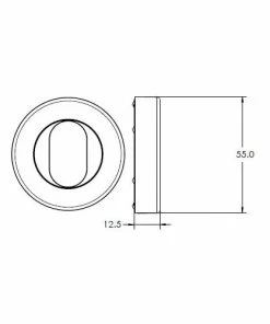 LOCKWOOD VELOCITY OVAL CYLINDER ROUND ESCUTCHEON VSR6 Handles & Hardware