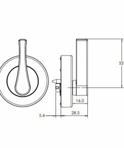 Brand new ๐ LOCKWOOD VELOCITY ROUND DISABLED ACCESSIBLE TURN SNIB VSR9 Handles & Hardware ๐งจ 5 LOCKWOOD VELOCITY ROUND DISABLED ACCESSIBLE TURN SNIB VSR9 Handles & Hardware
