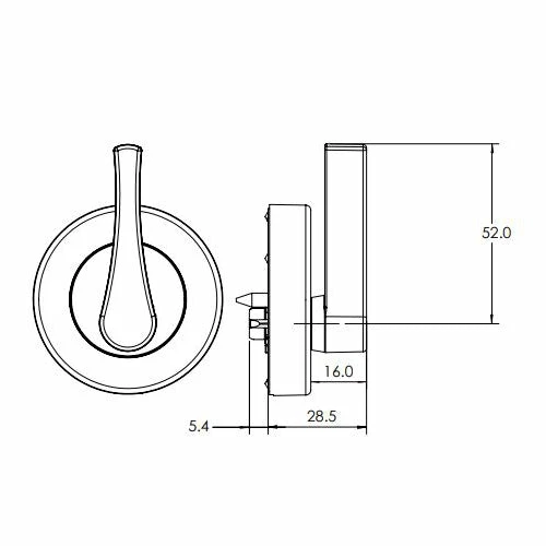 Brand new ๐ LOCKWOOD VELOCITY ROUND DISABLED ACCESSIBLE TURN SNIB VSR9 Handles & Hardware ๐งจ 3 LOCKWOOD VELOCITY ROUND DISABLED ACCESSIBLE TURN SNIB VSR9 Handles & Hardware