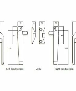 Locking Solutions WHITCO SERIES 25 WINDOW LOCKABLE FASTENER