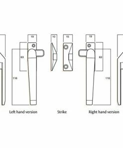 WHITCO SERIES 25 WINDOW NON-LOCKABLE FASTENER