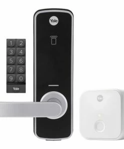 Digital Locks YALE UNITY ENTRANCE LOCK SILVER WITH CONNECT BRIDGE AND KEYPAD