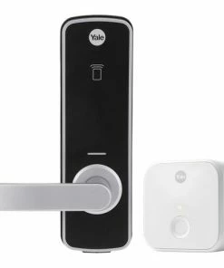 FIRE RATED YALE UNITY ENTRANCE LOCK SILVER WITH CONNECT BRIDGE Digital Locks