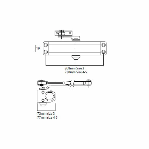 New π Door Closers YALE A300 SERIES HYDRAULIC DOOR CLOSER π 2 Door Closers YALE A300 SERIES HYDRAULIC DOOR CLOSER
