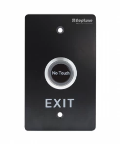 NEPTUNE TOUCHLESS EXIT,ANSI,NO/NC/C,LED,1.7mm SS,12-24V,BLACK Access Control