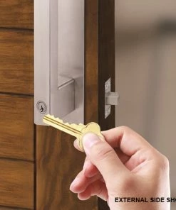 LOCKWOOD PARADIGM PULL HANDLE SELF LATCHING LOCKSET