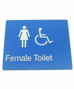 Tim The Sign Man Toilet & Shower Signage FEMALE DISABLED TOILET SIGN